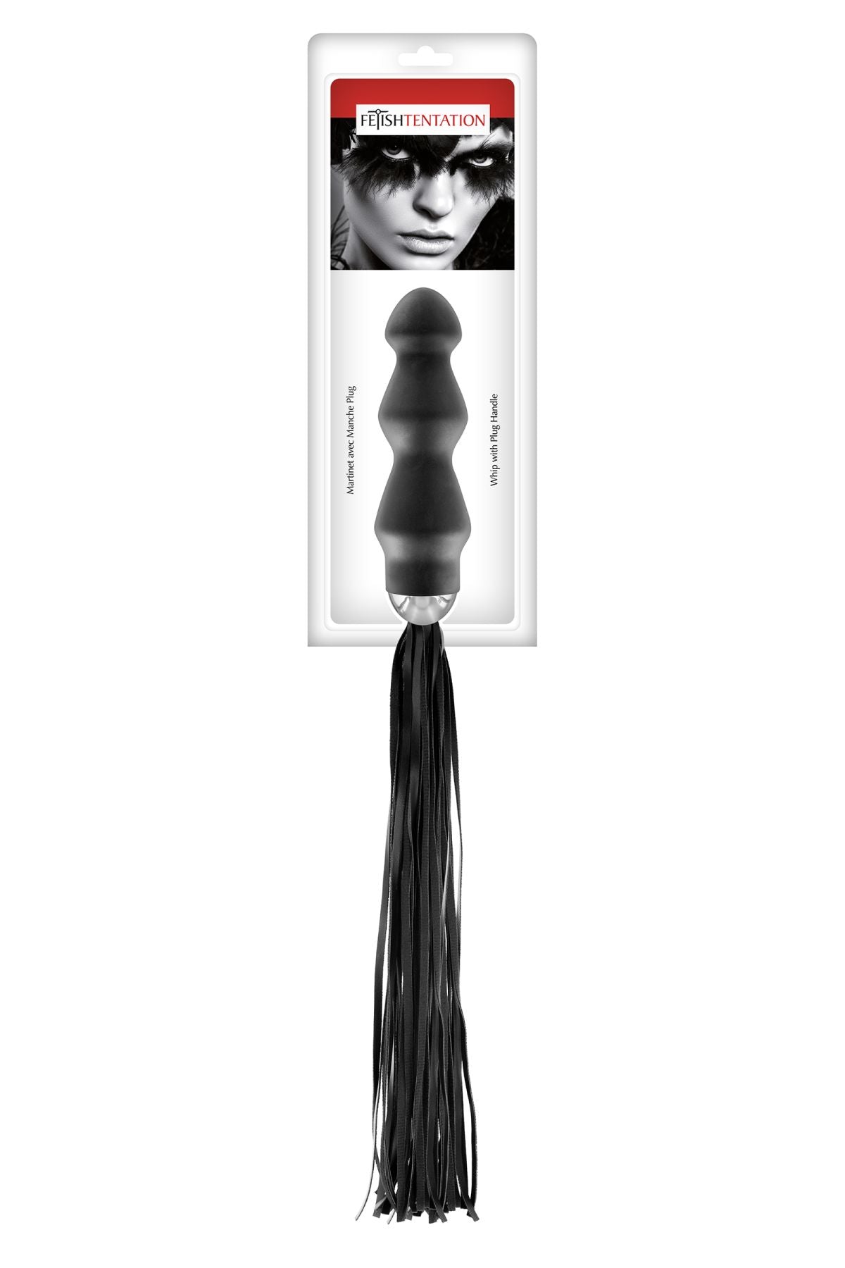 Флогер з ручкою - анальним плагом Fetish Tentation Whip with Plug