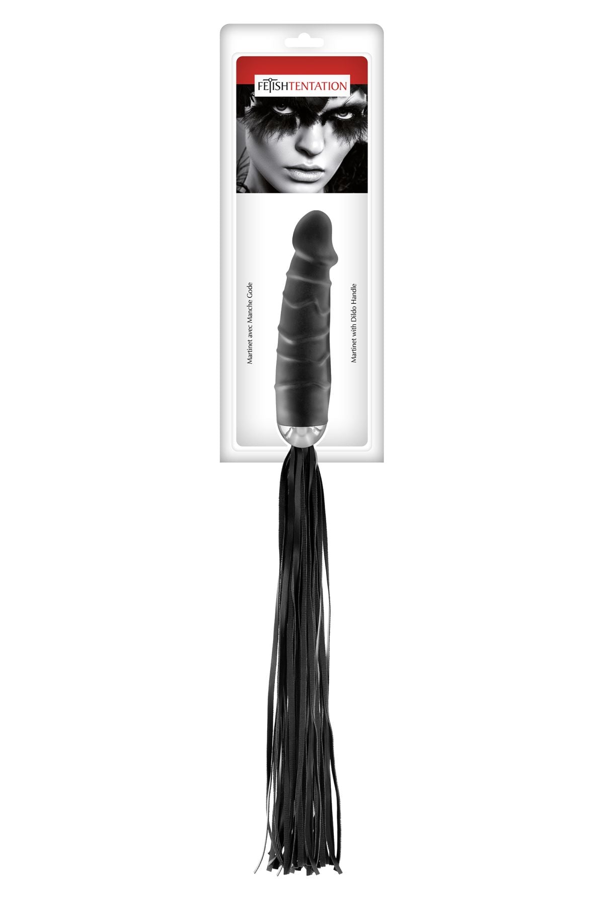 Флогер з ручкою-дилдо Fetish Tentation Whip with Dildo
