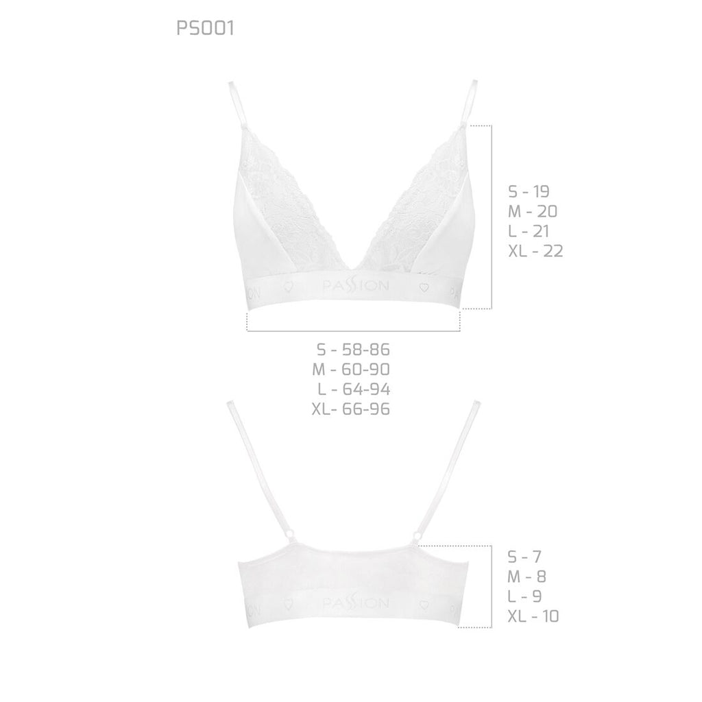 Еластичний топ з мереживом Passion PS001