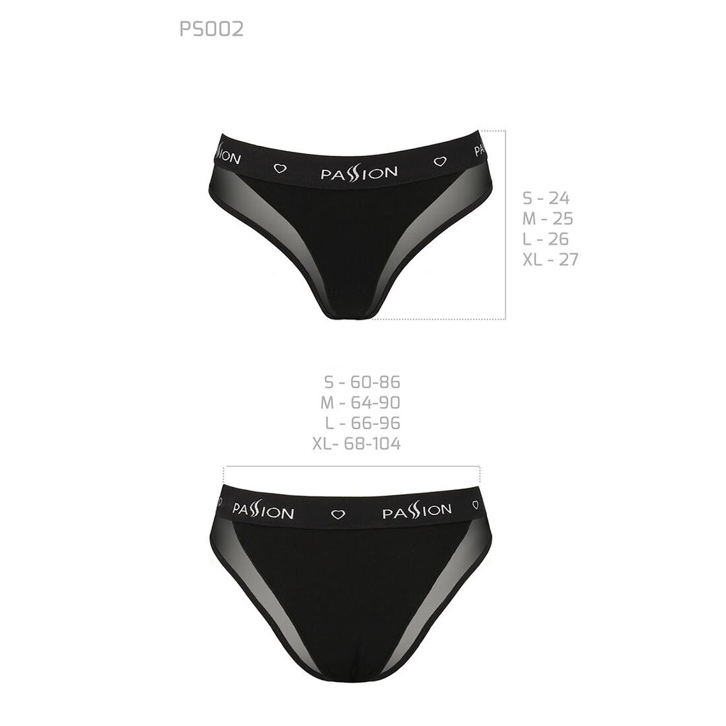 Трусики з прозорою вставкою Passion PS002