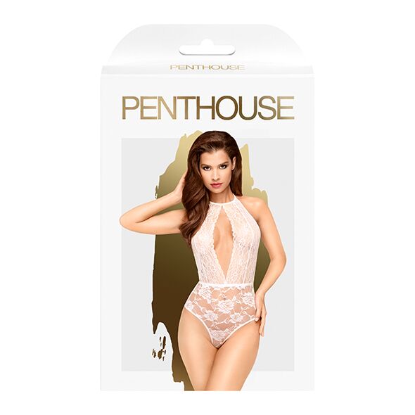 Боді з глибоким декольте та високими трусиками Penthouse Toxic