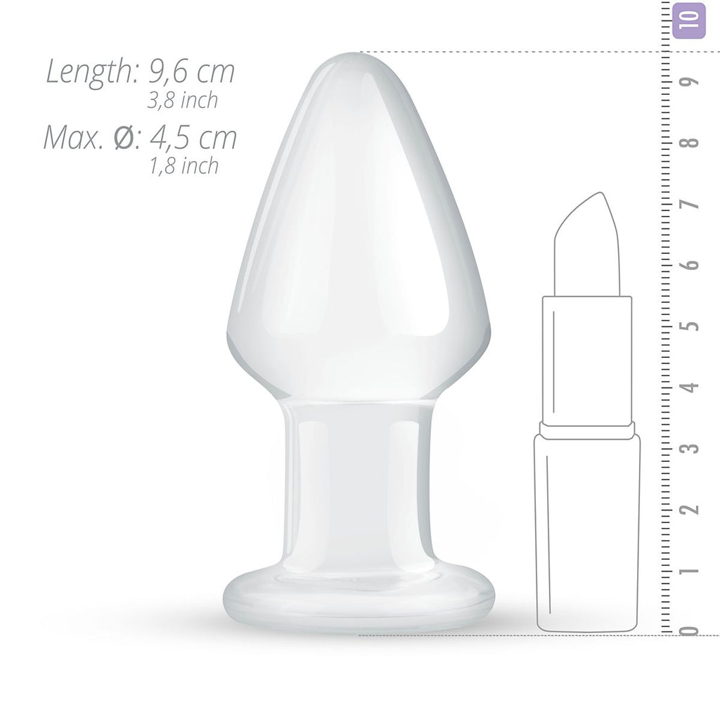 Скляна анальна пробка Gildo Glass Buttplug No.