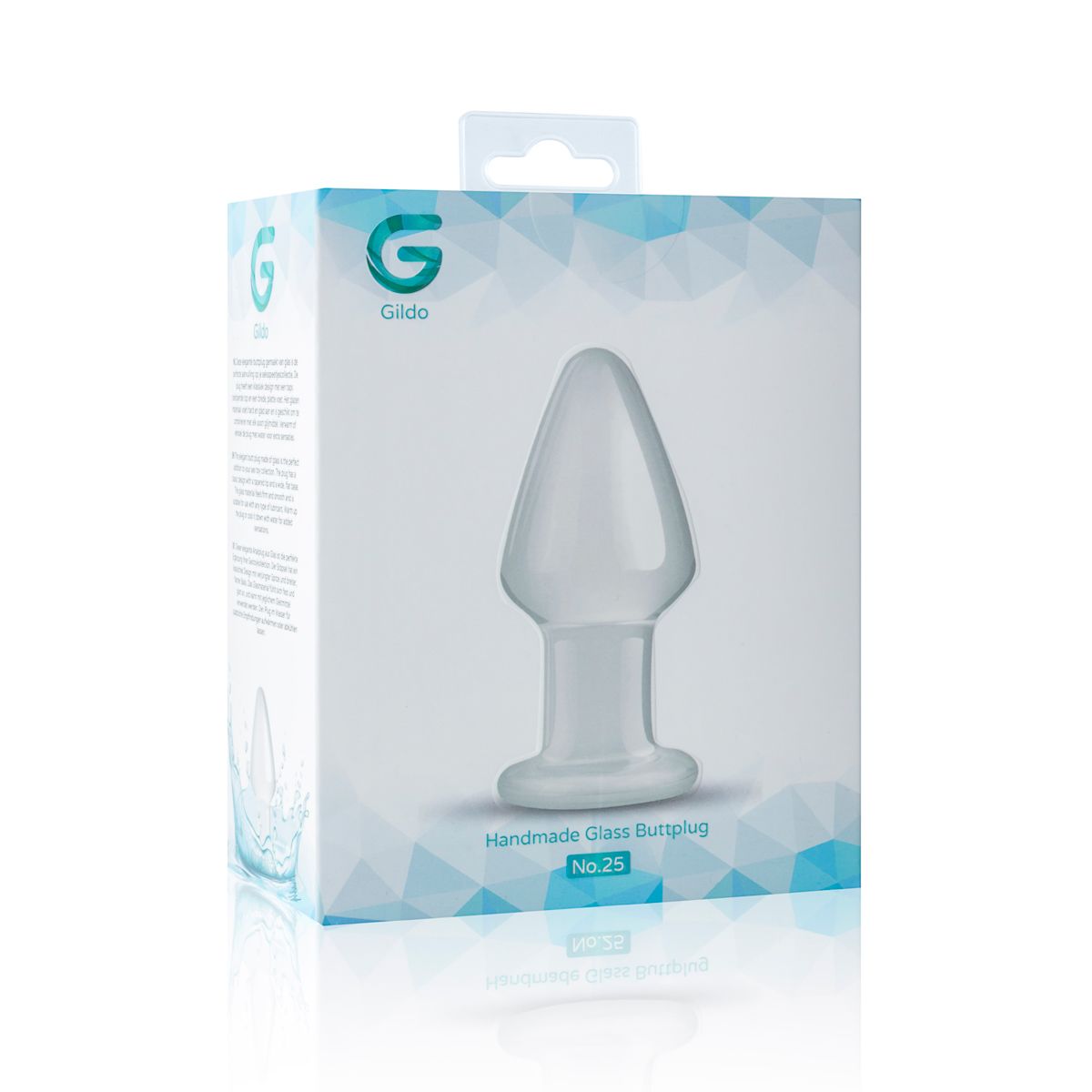 Скляна анальна пробка Gildo Glass Buttplug No.