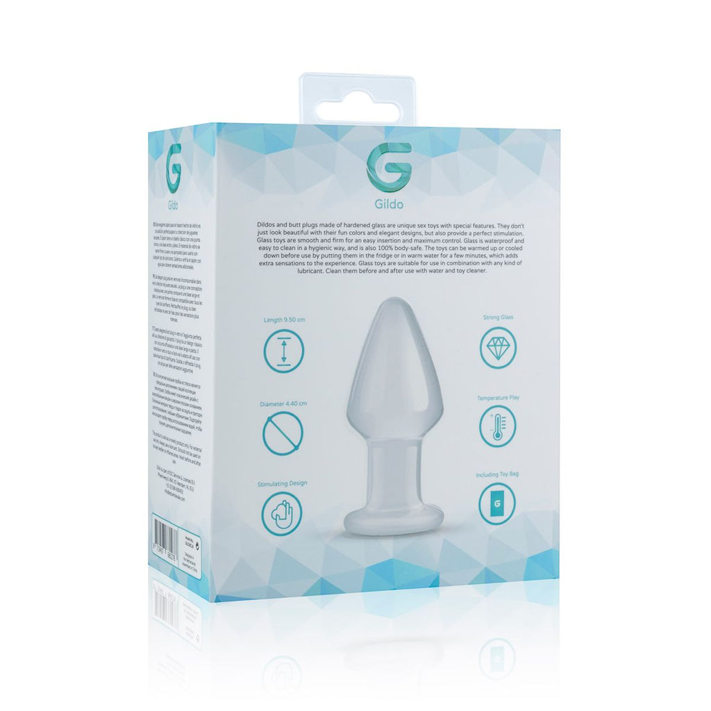 Скляна анальна пробка Gildo Glass Buttplug No.