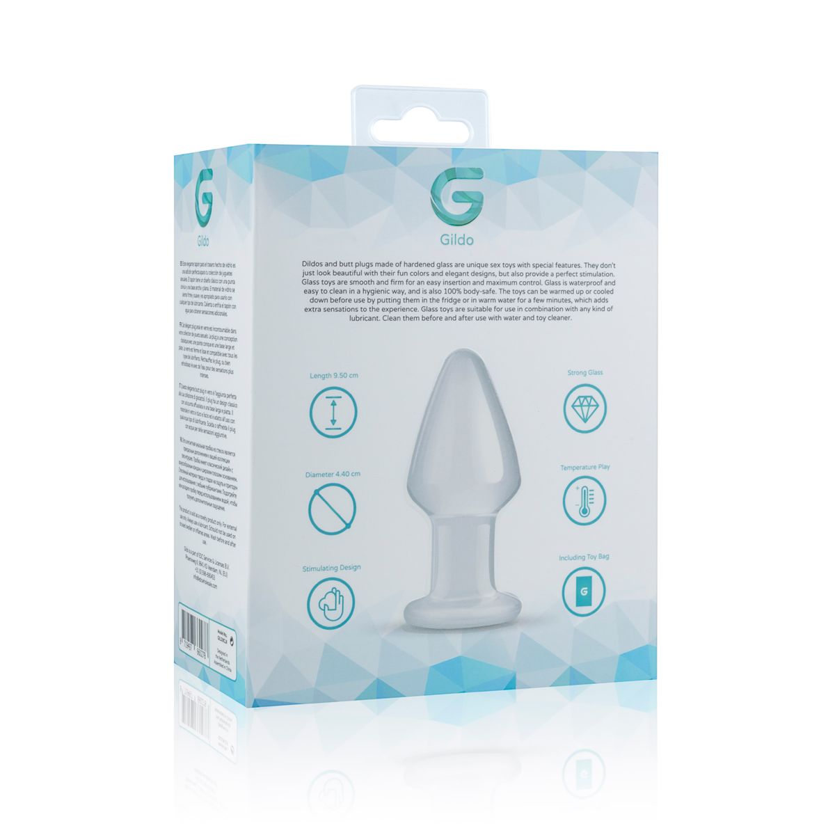 Скляна анальна пробка Gildo Glass Buttplug No.