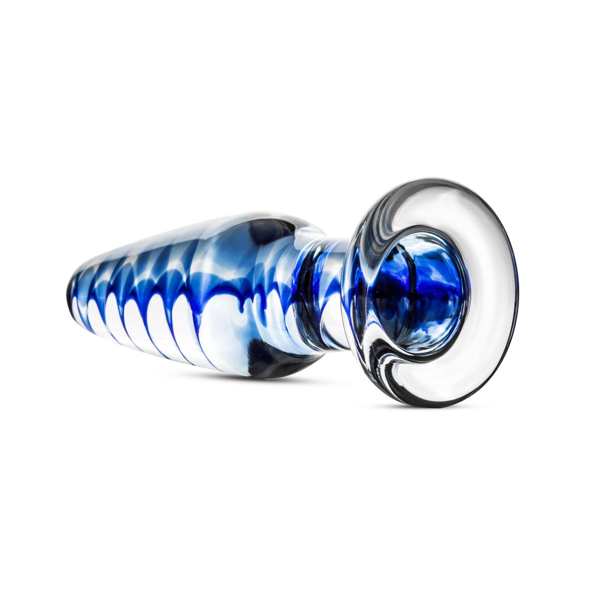 Скляна анальна пробка з внутрішньою спіраллю Gildo Glass Buttplug No.