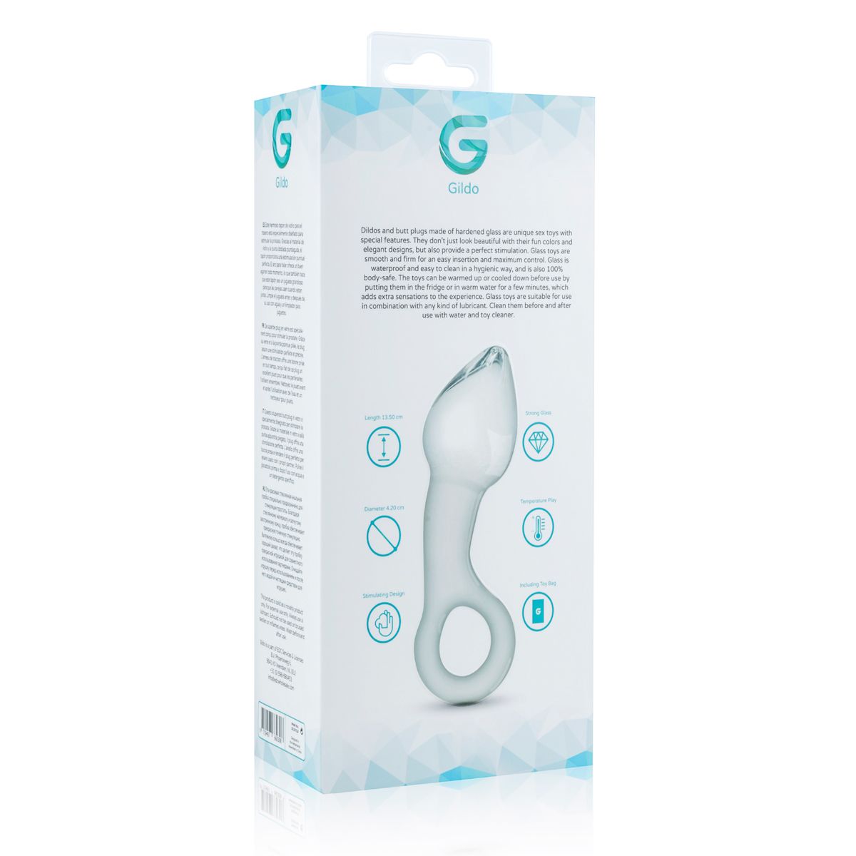 Скляний стимулятор простати Gildo Glass Prostate Plug