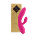 Гнучкий вібратор кролик з двома моторами FeelzToys Lea Rabbit Vibrator Rubine