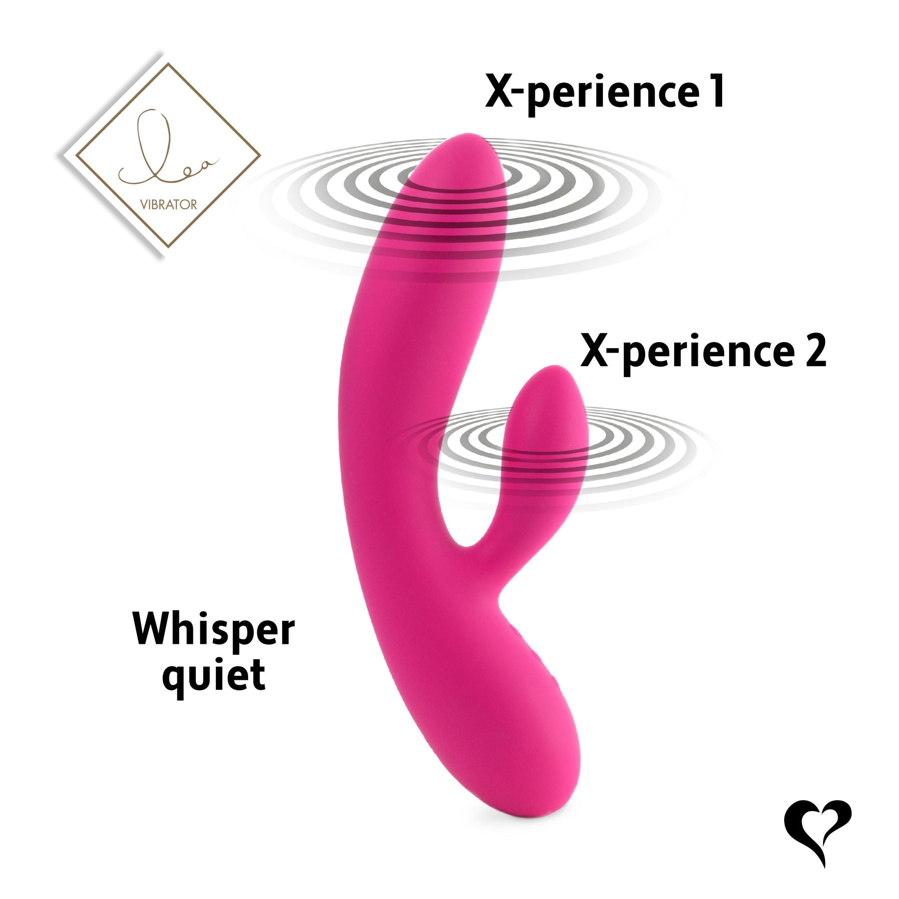 Гнучкий вібратор кролик з двома моторами FeelzToys Lea Rabbit Vibrator Rubine