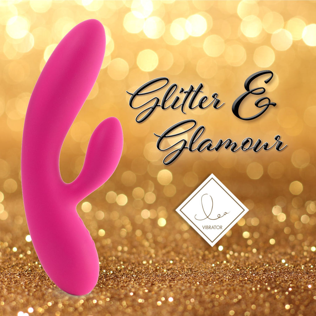 Гнучкий вібратор кролик з двома моторами FeelzToys Lea Rabbit Vibrator Rubine