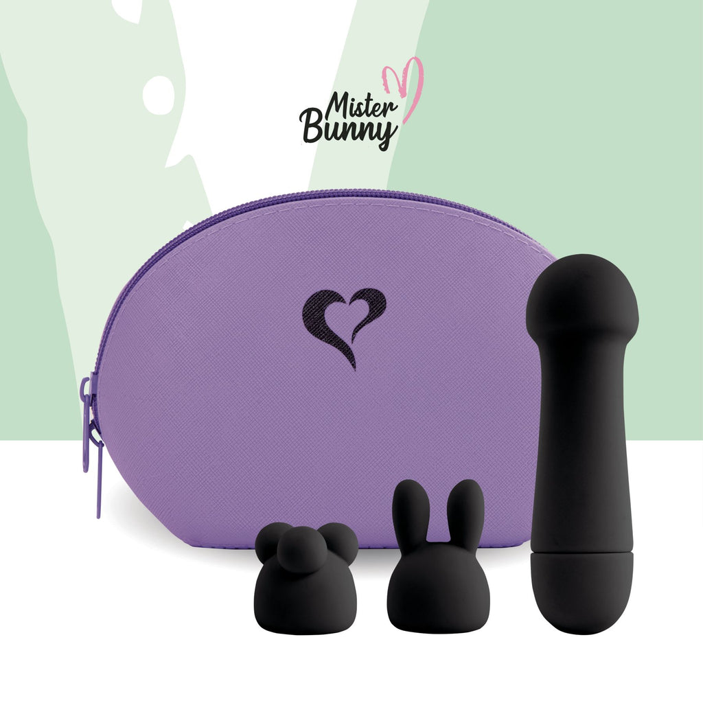 Мінівібратор FeelzToys Mister Bunny з двома насадками