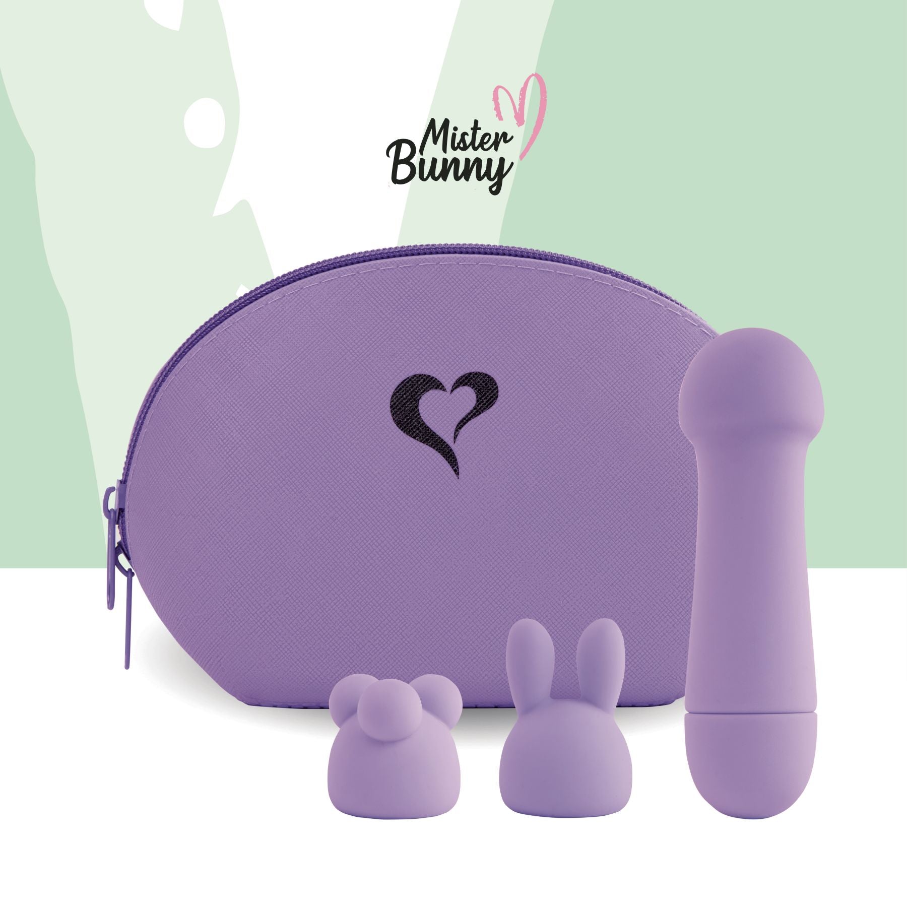 Мінівібратор FeelzToys Magic Bunny з двома насадками