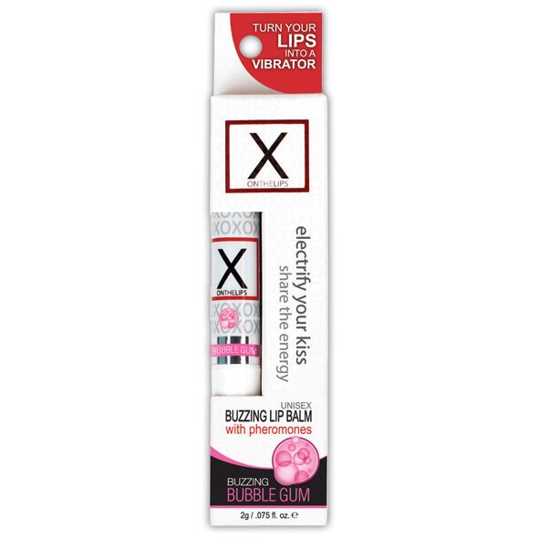 Стимулювальний бальзам для губ унісекс Sensuva - X on the Lips Bubble Gum з феромонами