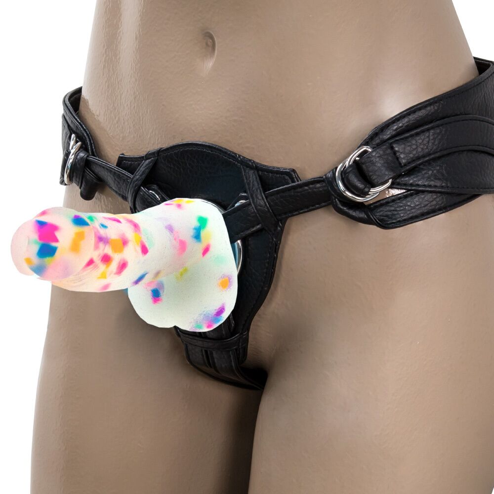 Фалоімітатор з конфетті ADDICTION PARTY MARTY 7.5″