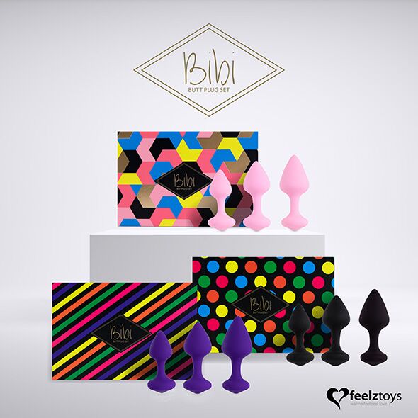 Набір силіконових анальних пробок FeelzToys Bibi Butt Plug