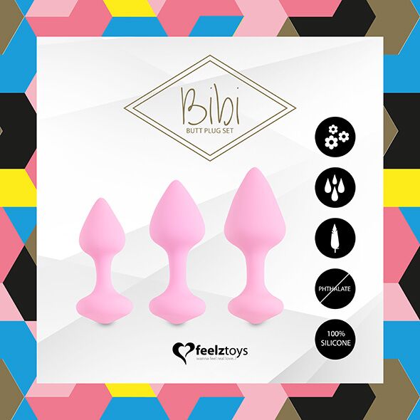 Набір силіконових анальних пробок FeelzToys Bibi Butt Plug