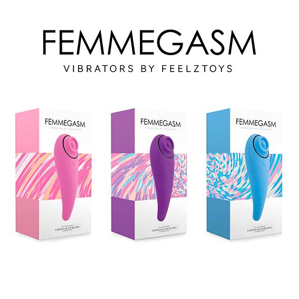 Пульсатор для клітора плюс вібратор FeelzToys FemmeGasm Tapping & Tickling Vibrator