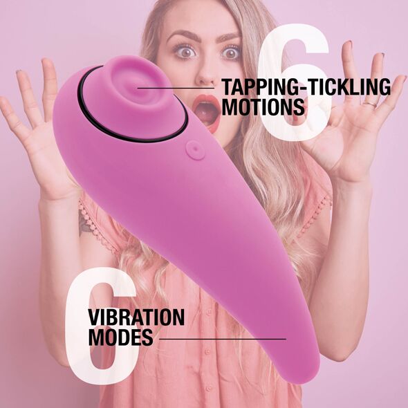 Пульсатор для клітора плюс вібратор FeelzToys FemmeGasm Tapping & Tickling Vibrator