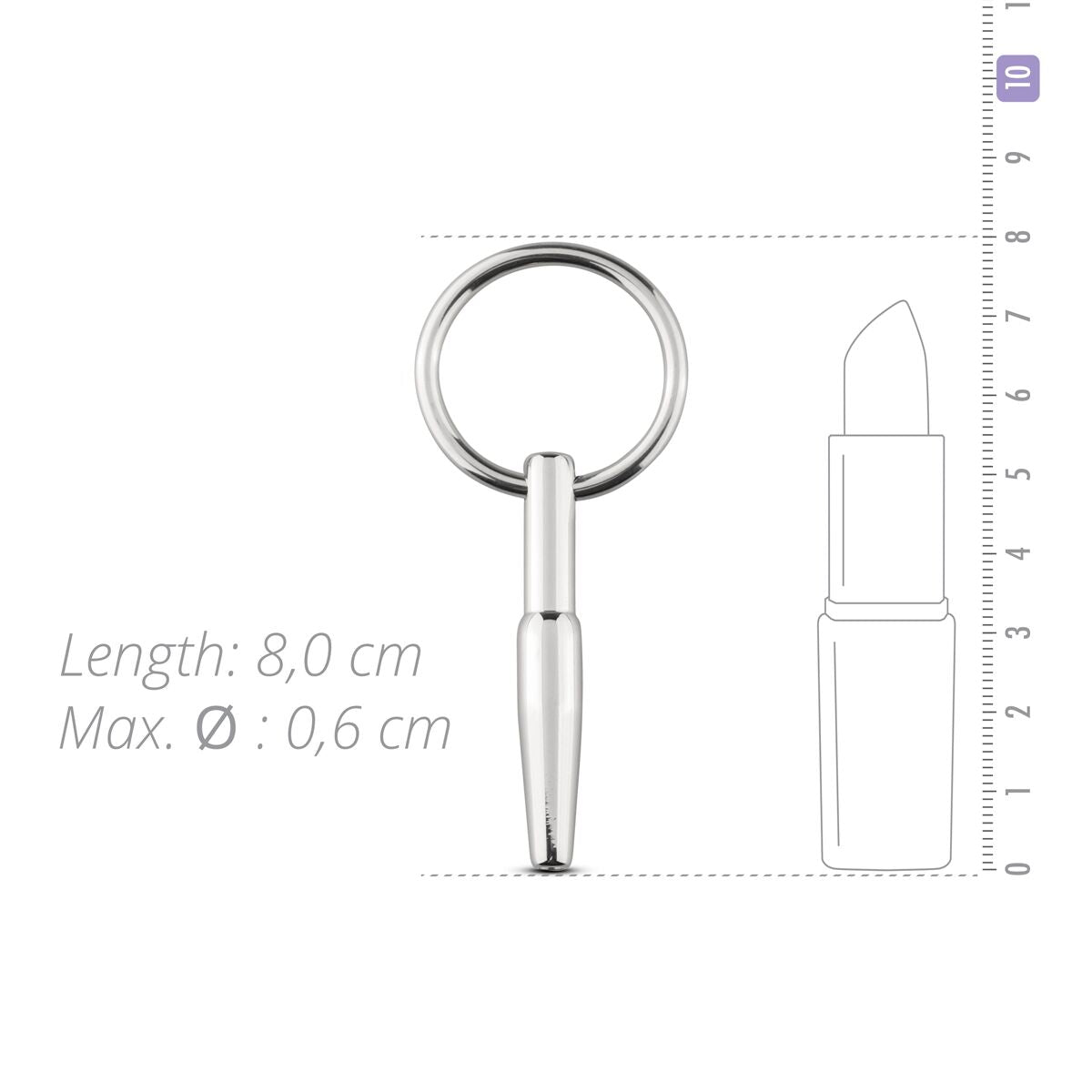 Порожнинний уретральний стимулятор Sinner Gear Unbendable Hollow Penis Plug
