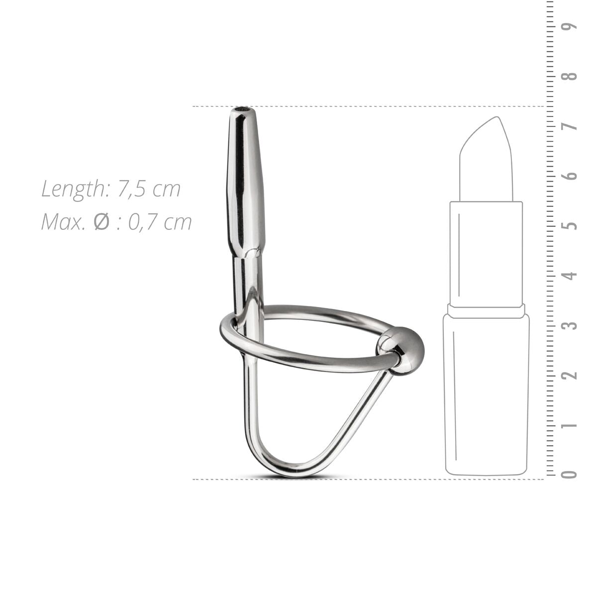 Уретральний стимулятор Sinner Gear Unbendable Sperm Stopper Hollow