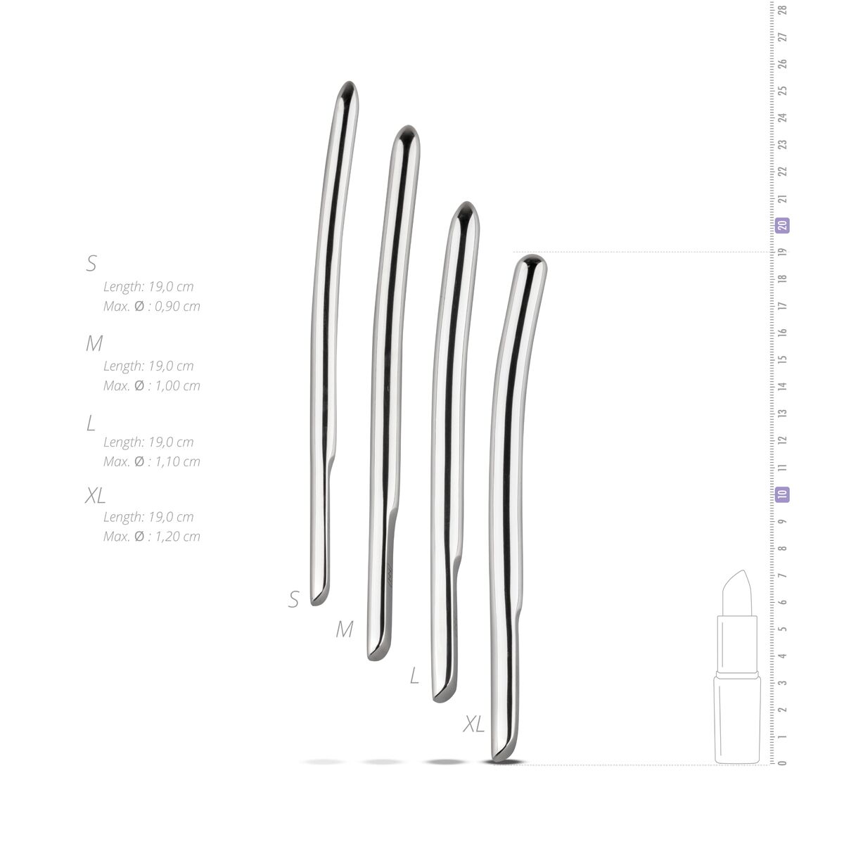 Набір уретральних стимуляторів Sinner Gear Unbendable Single Ended
