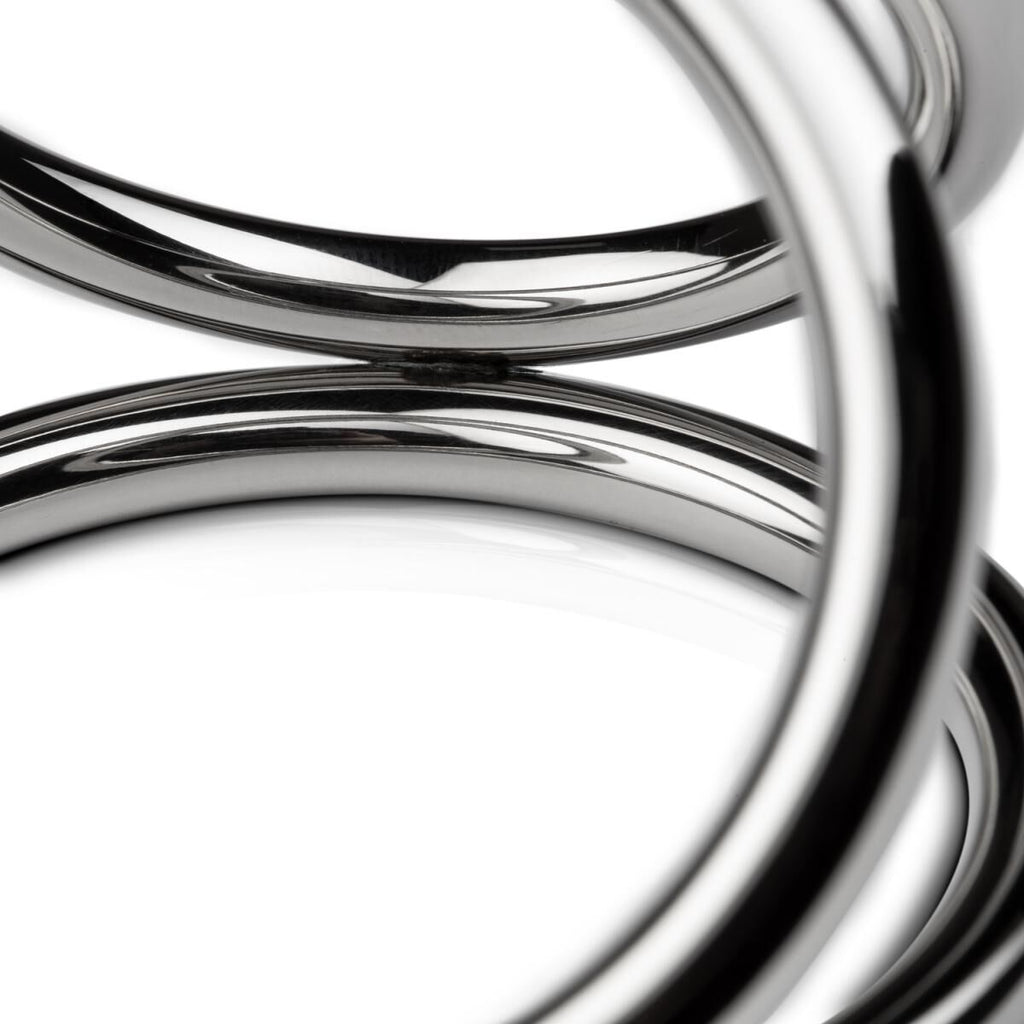 Потрійне ерекційне кільце Sinner Gear Unbendable Triad Chamber Metal Cock and Ball Ring
