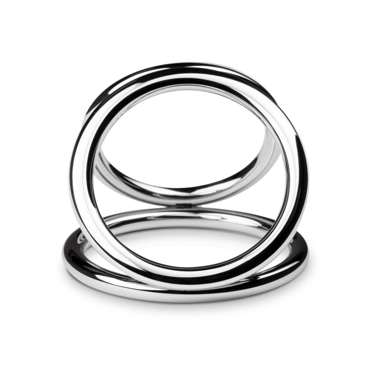 Потрійне ерекційне кільце Sinner Gear Unbendable Triad Chamber Metal Cock and Ball Ring