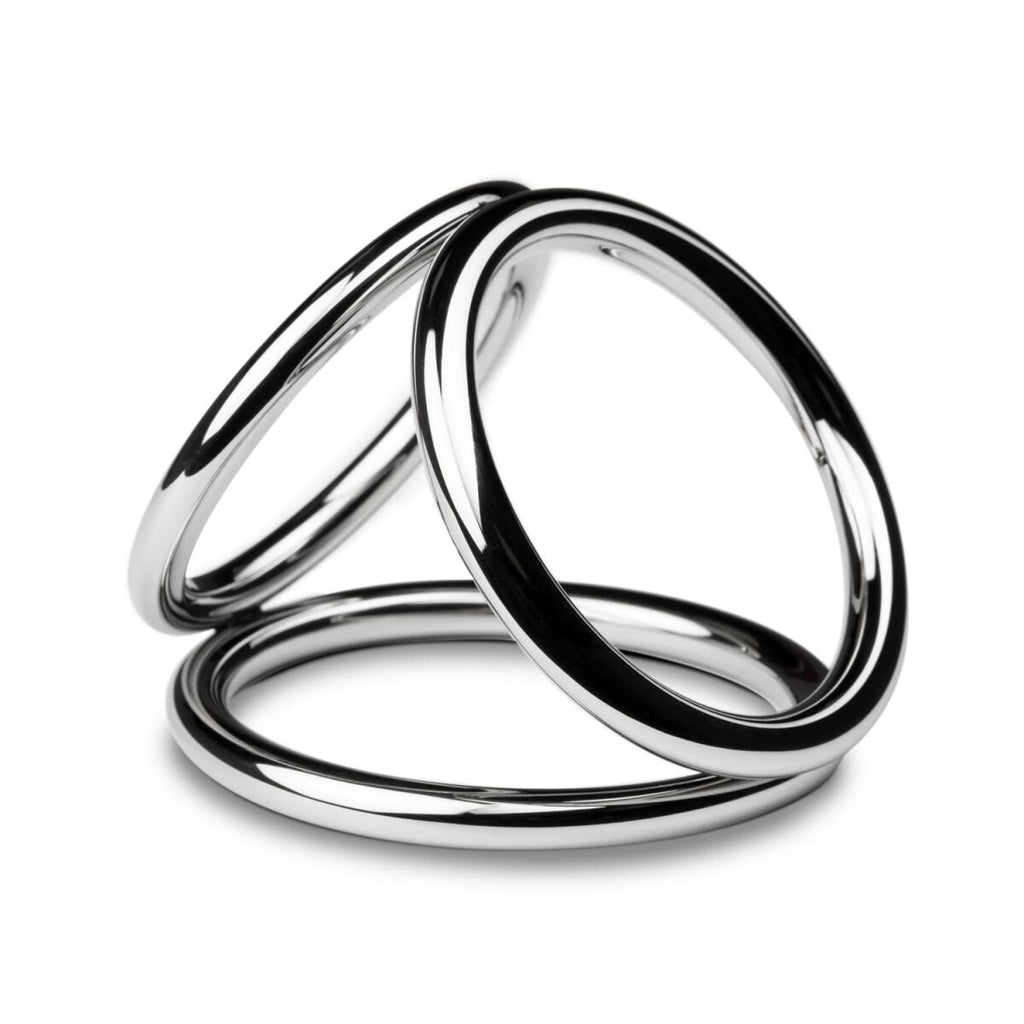 Потрійне ерекційне кільце Sinner Gear Unbendable Triad Chamber Metal Cock and Ball Ring