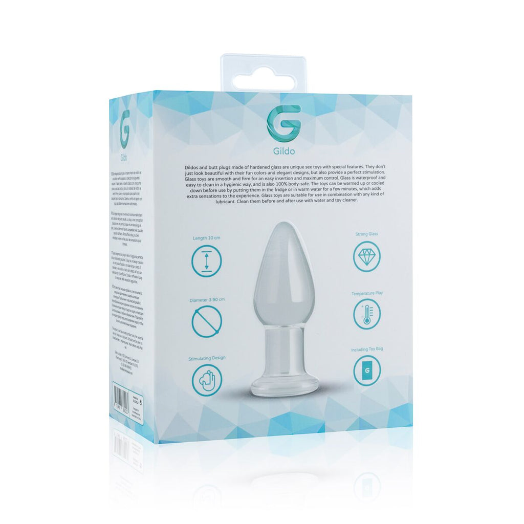Скляна анальна пробка Gildo Glass Buttplug No.
