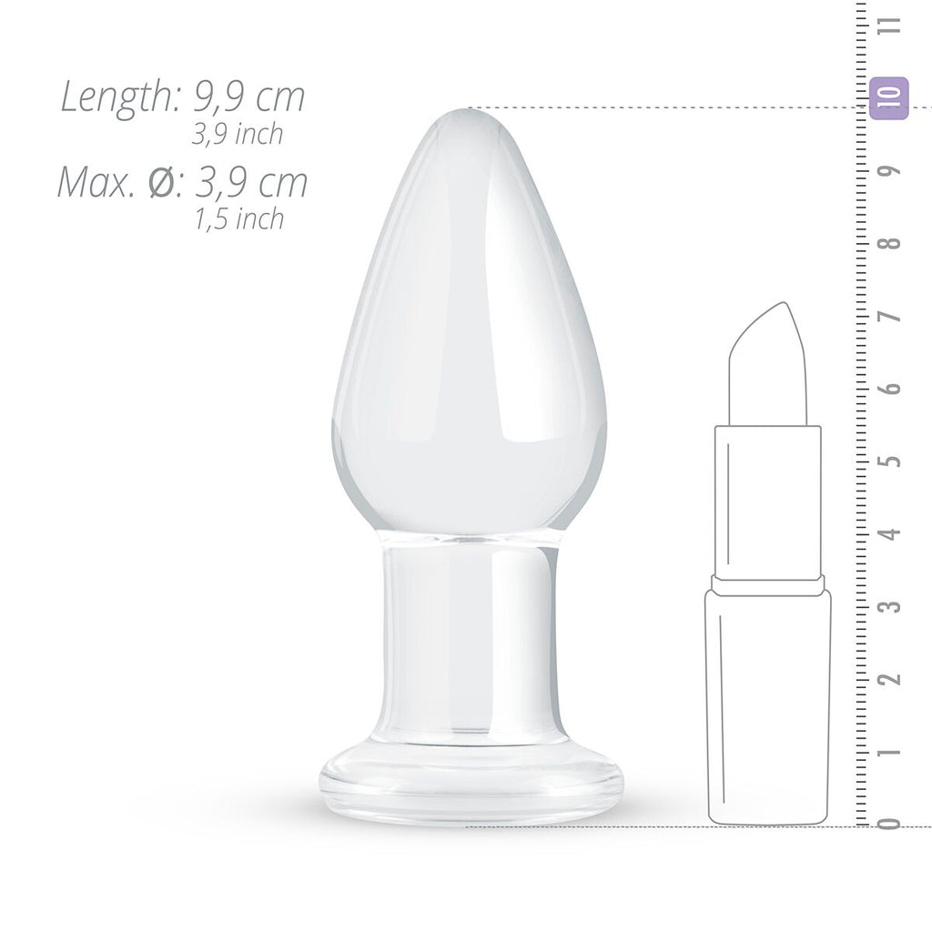 Скляна анальна пробка Gildo Glass Buttplug No.