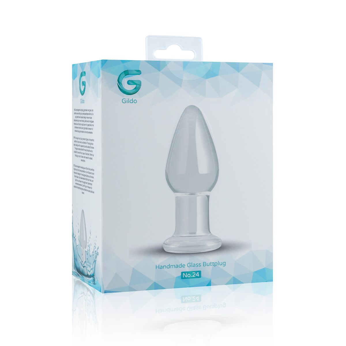 Скляна анальна пробка Gildo Glass Buttplug No.