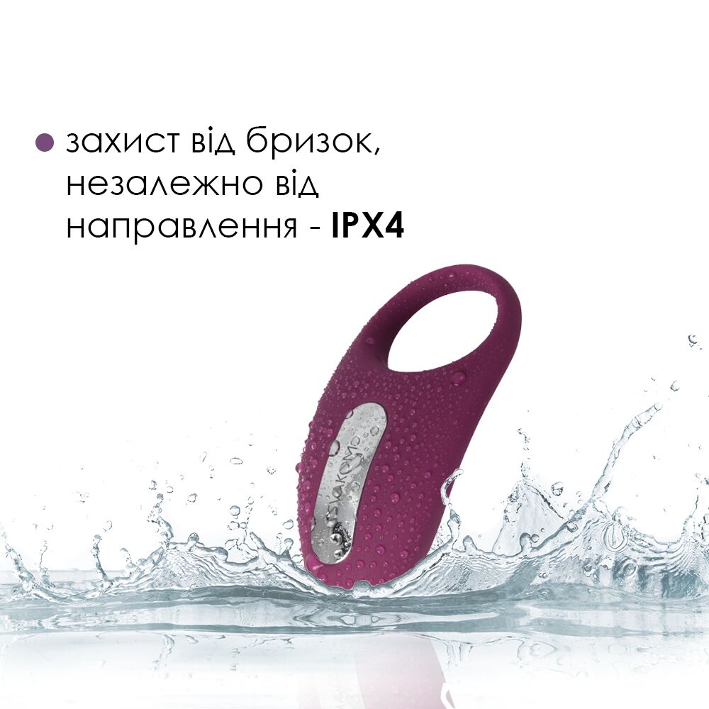 Ерекційне кільце з вібрацією та пультом ДК Svakom Winni
