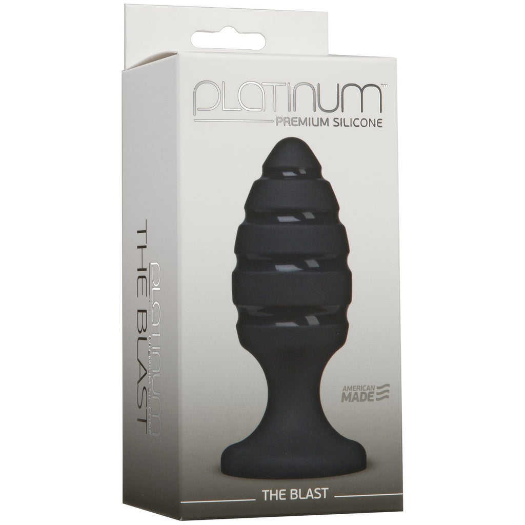 Анальний плаг зі спіральним каналом Doc Johnson Platinum Premium Silicone