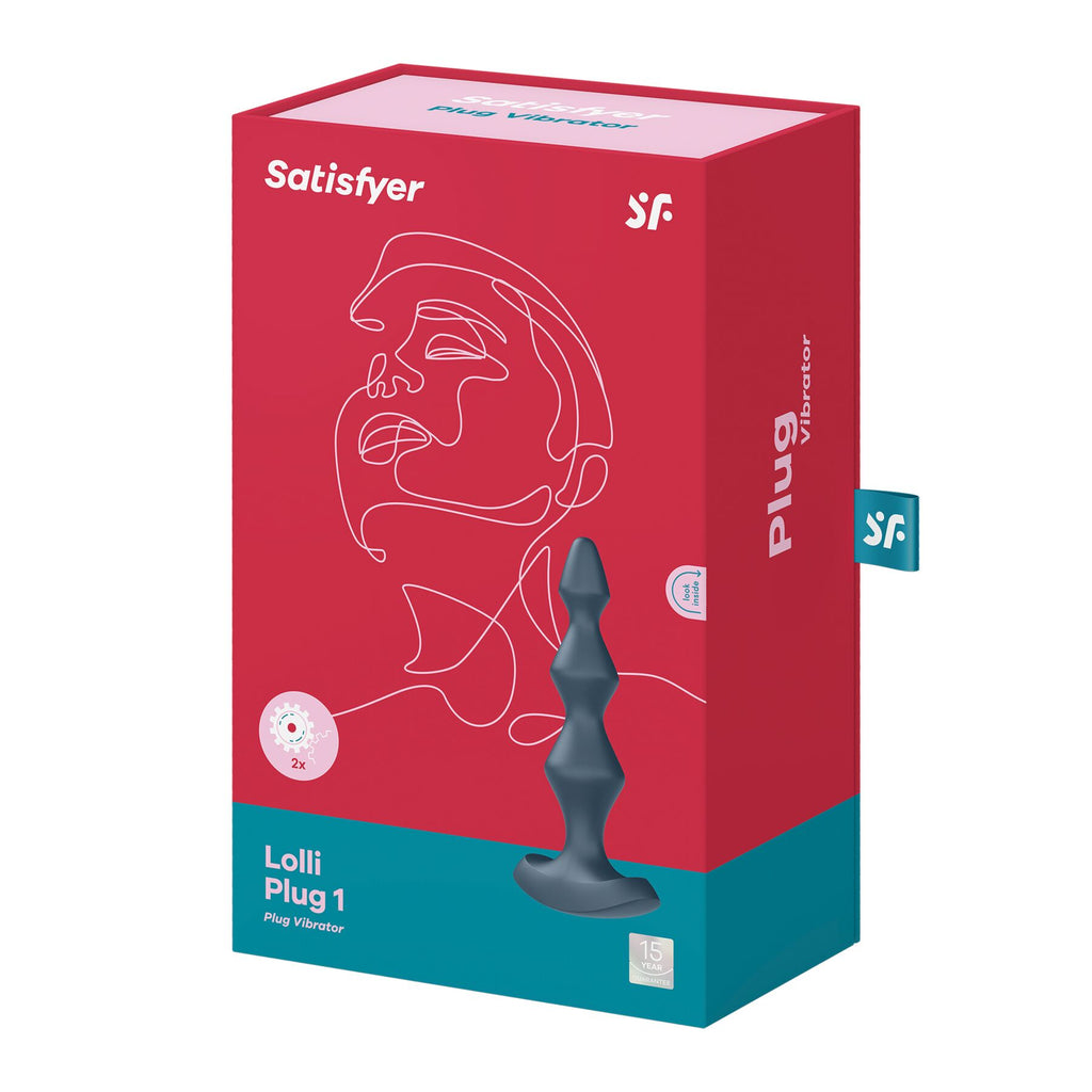 Анальний стимулятор-намистини з двома моторами Satisfyer Lolli-Plug 1 Dark