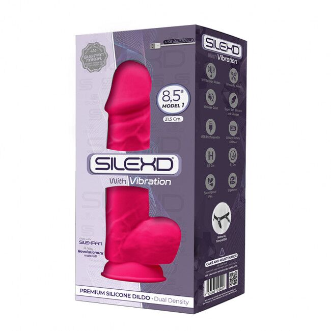 Фалоімітатор з вібрацією SilexD Norman Vibro Pink MODEL 1 size 8