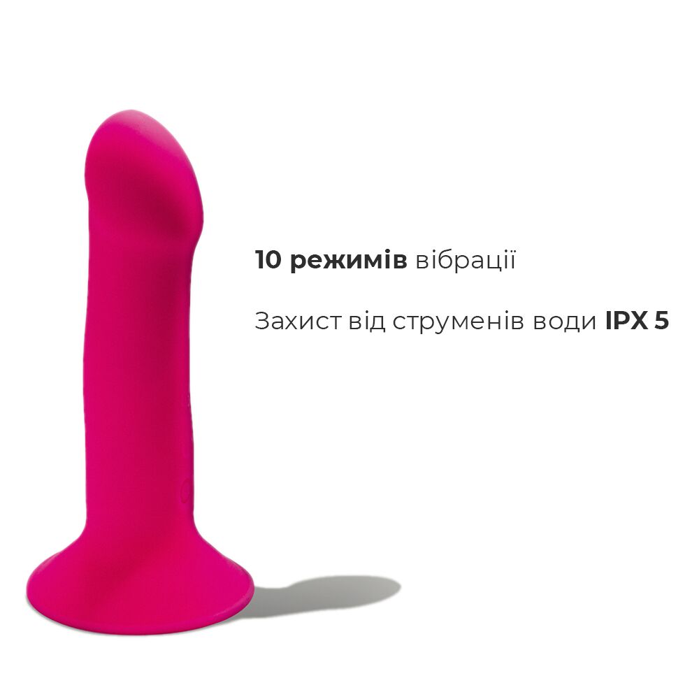 Двошаровий ділдо з вібрацією Adrien Lastic Hitsens 2