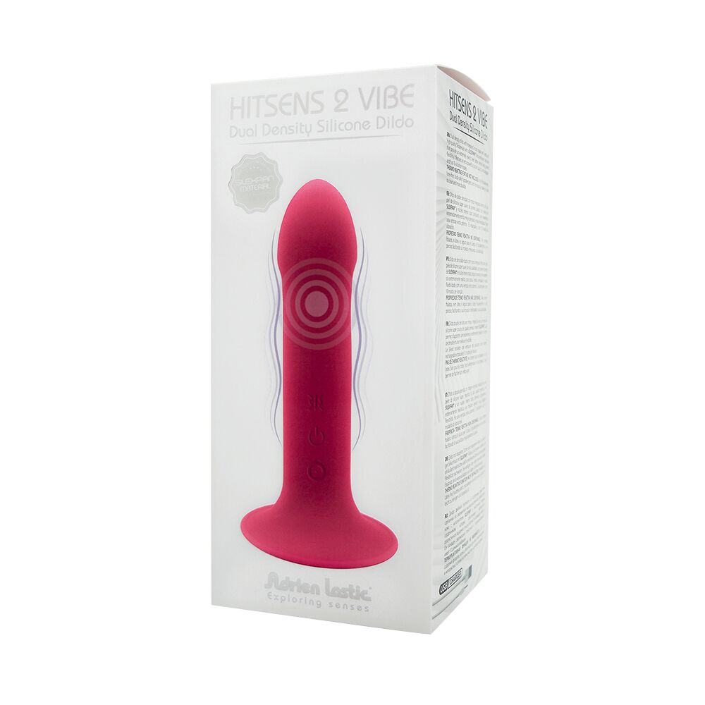 Двошаровий ділдо з вібрацією Adrien Lastic Hitsens 2