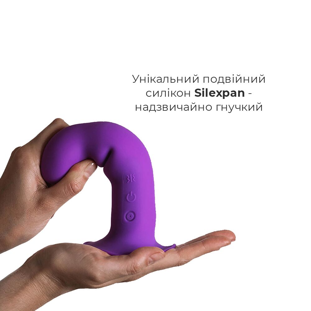 Двошаровий ділдо з вібрацією Adrien Lastic Hitsens 3