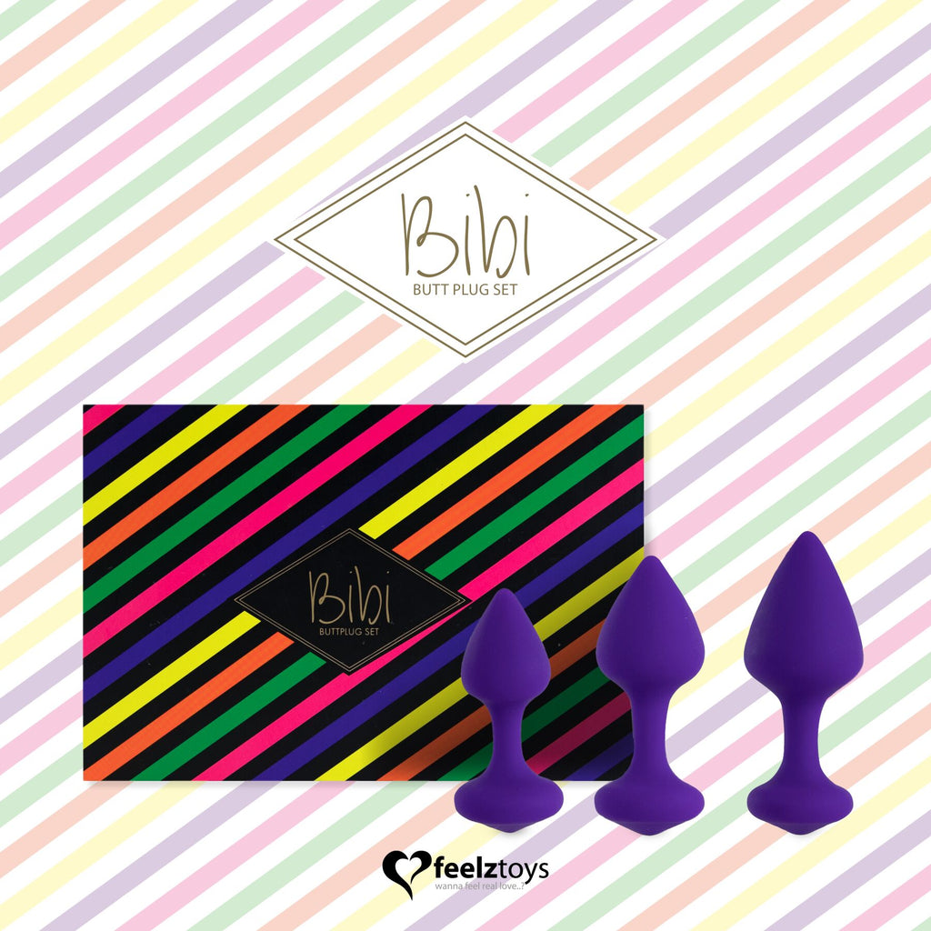 Набір силіконових анальних пробок FeelzToys Bibi Butt Plug