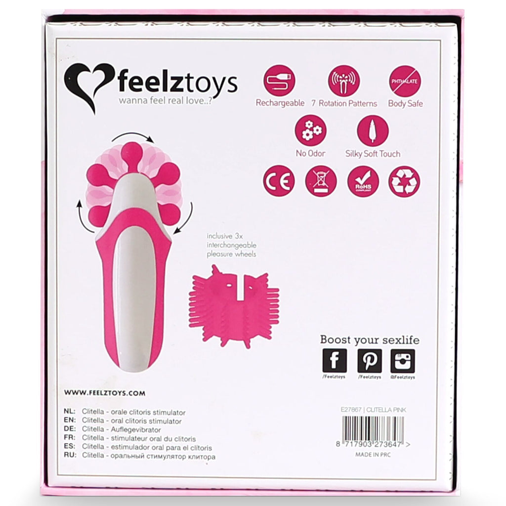 Стимулятор з імітацією оральних пестощів FeelzToys Clitella Oral Clitoral Stimulator