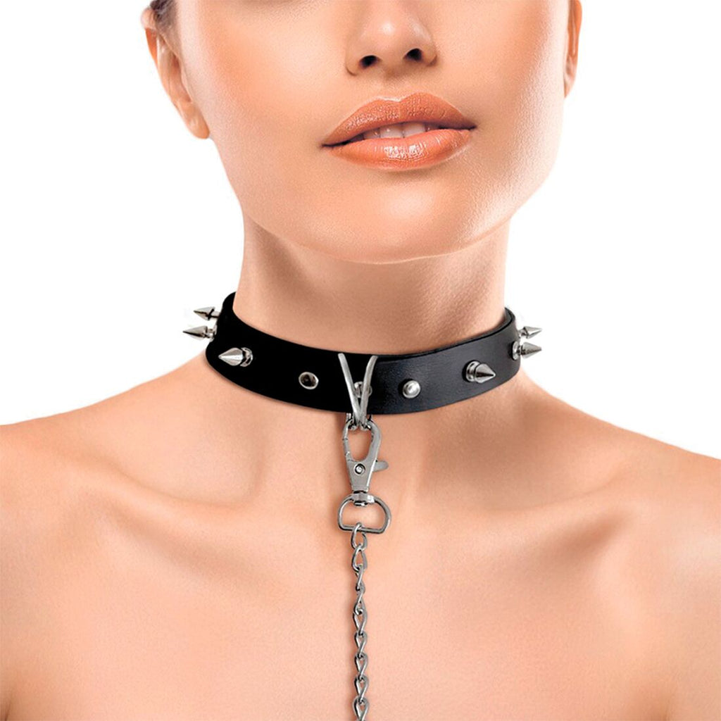 Нашийник Art of Sex Collar Spikes and Leash