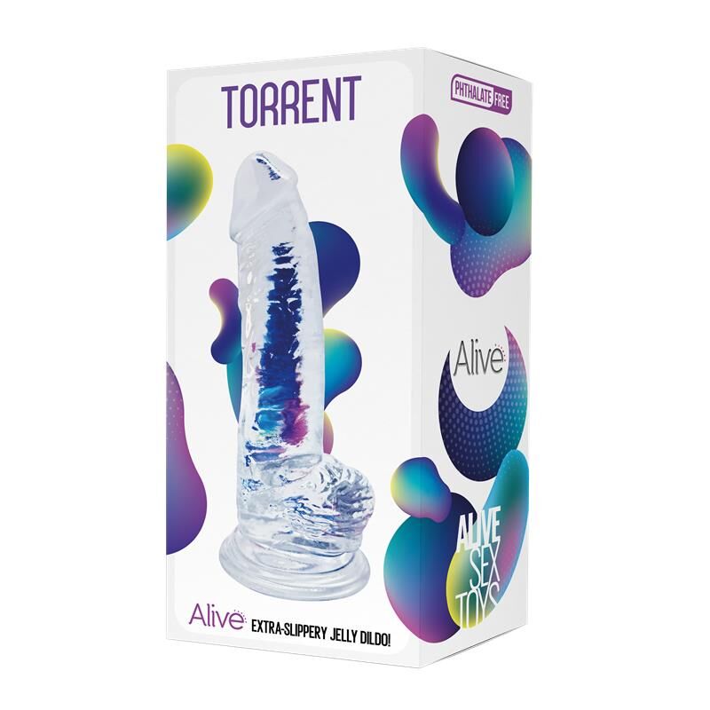 Прозорий фалоімітатор Alive Jelly Dildo Torrent