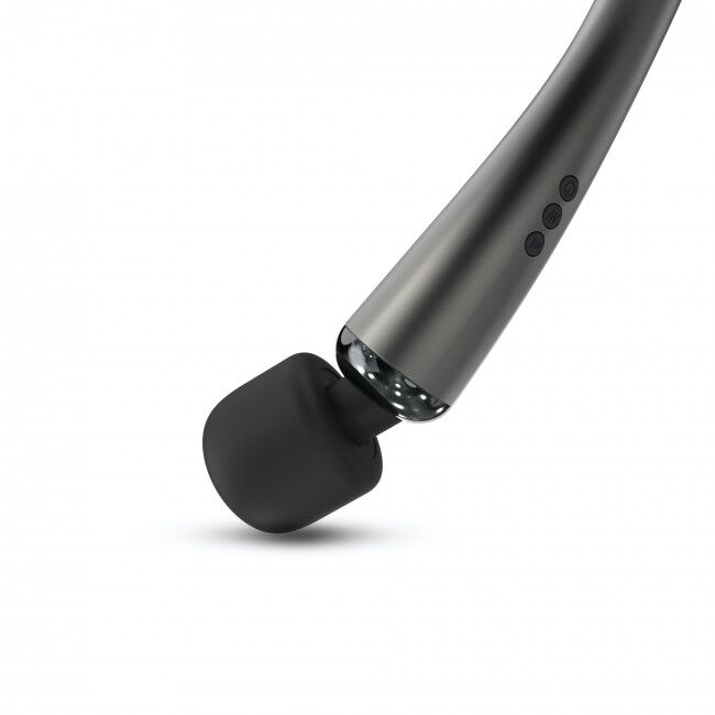 Потужний вібромасажер Dorcel Megawand Chrome Silver який перезаряджається