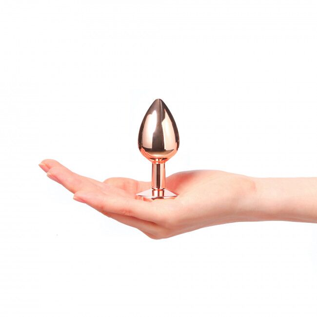 Металева анальна пробка із прикрасою у вигляді кристалу Dorcel Diamond Plug