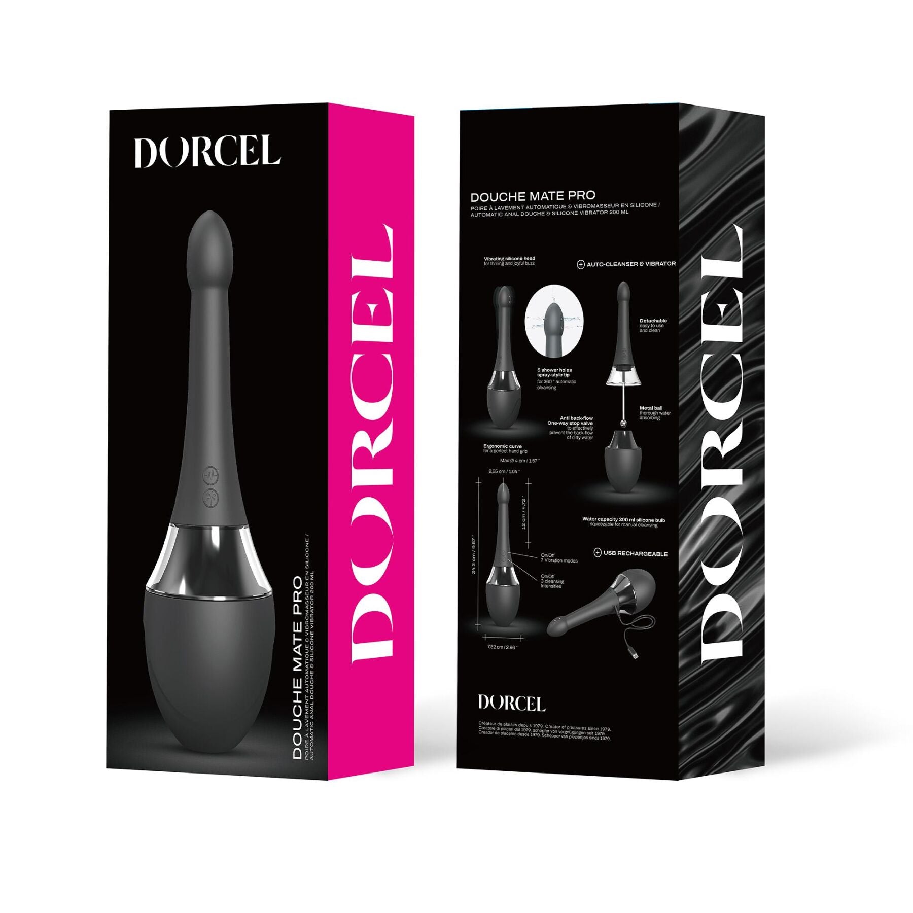 Автоматичний анальний душ-вібратор Dorcel Douche Mate Pro