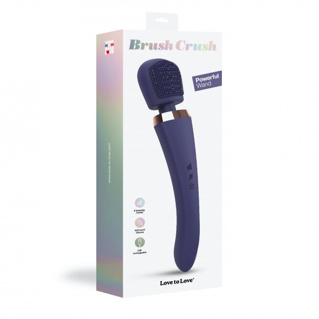 Вібромасажер з силіконовою щіточкою Love to Love Brush Crush