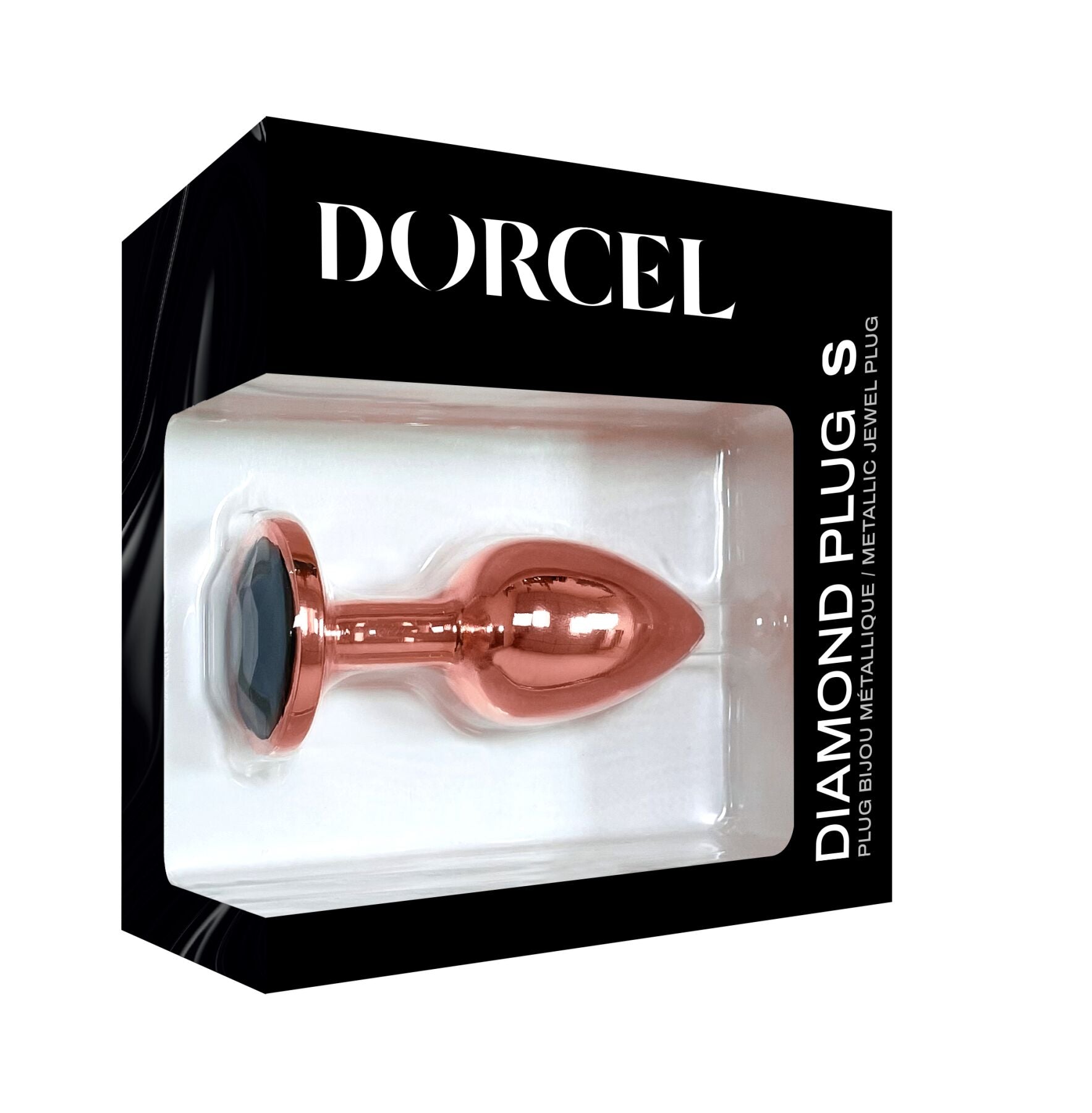 Металева анальна пробка із прикрасою у вигляді кристалу Dorcel Diamond Plug