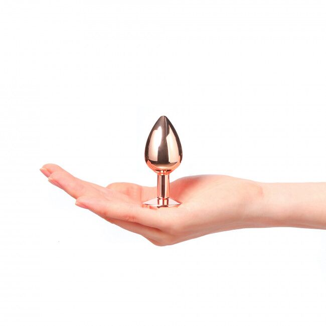 Металева анальна пробка із прикрасою у вигляді кристалу Dorcel Diamond Plug