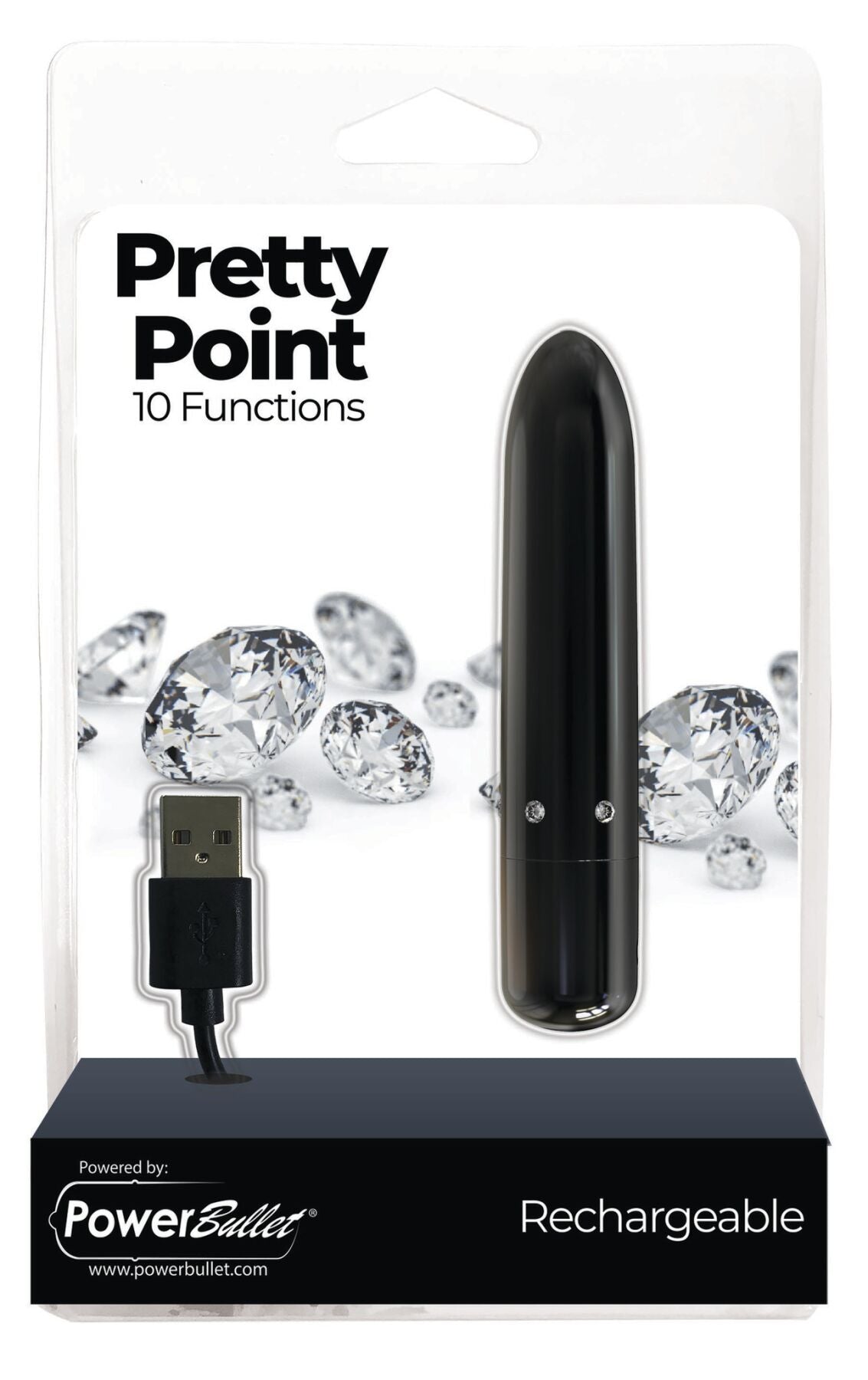 Віброкуля PowerBullet Pretty Point Rechargeable Bullet