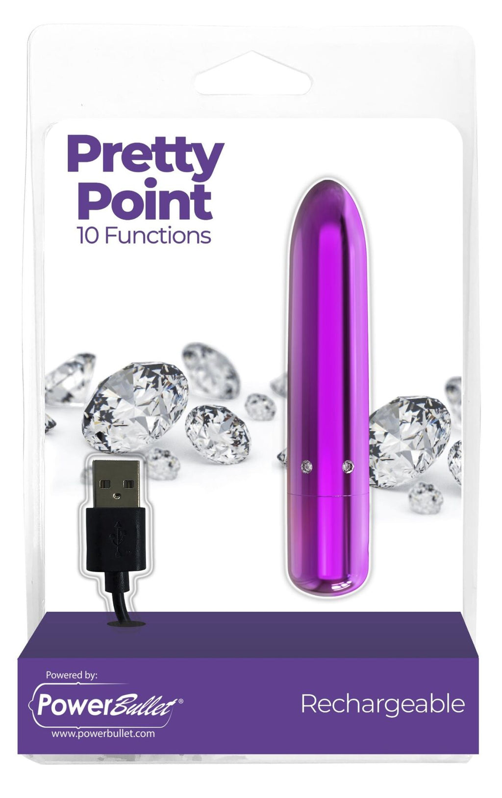 Віброкуля PowerBullet Pretty Point Rechargeable Bullet